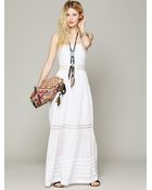 Free People Ami Pieced Lace Maxi - Lyst