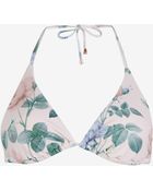 Ted Baker Distinguishing Rose Triangle Bikini Top - Lyst