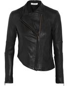 Helmut Lang Asymmetric Leather Biker Jacket - Lyst