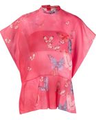 Delpozo Butterfly Print Top - Lyst