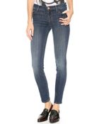J Brand 811 Mid Rise Skinny Jeans - Storm - Lyst