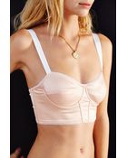 Kimchi Blue Mae Satin Bra - Lyst