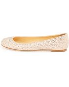 Giuseppe Zanotti Crystal Ballet Flat - Lyst