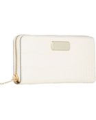 Marc By Marc Jacobs Croc-Stamped Zip-Around Wallet - Lyst