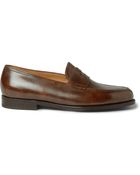 John Lobb Lopez Leather Penny Loafers - Lyst