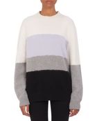 Proenza Schouler Block-Stripe Oversize Sweater - Lyst
