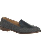 J.Crew Flannel And Leather Loafers - Lyst