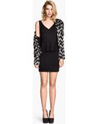 H&M Peplum Dress - Lyst