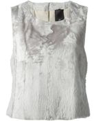 Charlott Short Vest - Lyst