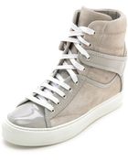 Ferragamo Nicky High Top Sneakers - Plume - Lyst