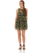 French Connection Open Back Blouson Dress - Lyst