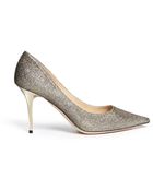 Jimmy Choo Agnes Lamé Glitter Pumps - Lyst