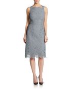 Dolce & Gabbana Sleeveless Sculpted Lace Sheath Dress - Lyst