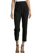 Michael Kors Crepe Crpped Pants - Lyst