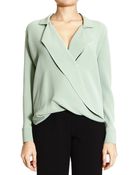 Giorgio Armani Shirt Long Sleeve Silk - Lyst