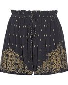 Etoile Isabel Marant Richie Printed Silk-Chiffon Shorts - Lyst
