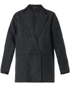 Rag & Bone Primrose Wool and Leather Coat - Lyst