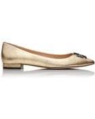 Tory Burch Kellen Metallic Flat - Lyst