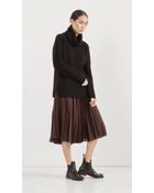 Theory Zeyn Pleat Skirt - Lyst