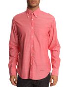 Gant Rugger Selvage Madras Red Shirt - Lyst