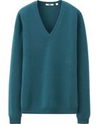 Uniqlo Women Cashmere V Neck Sweater - Lyst