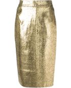 Raoul Metallic Pencil Skirt - Lyst