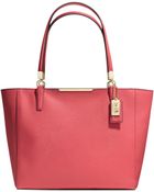 Coach Madison Saffiano Tote - Lyst