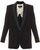 Isabel Marant Lahore Blazer With Satin Lapel - Lyst