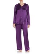 Donna Karan New York Glamour Silk Pajama Set - Lyst