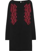 Maiyet Embroidered Washed Silk-Crepe Dress - Lyst