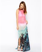 Ted Baker Asymmetric Alliey Maxi Cover Up Dress - Lyst