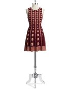 Cynthia Steffe Patterned Sweater Dress - Lyst