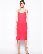 Asos Midi Cami Dress - Lyst