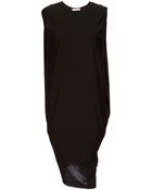 Helmut Lang Jersey Drape Mini Dress - Lyst