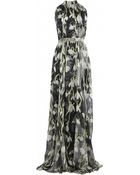 Matthew Williamson Snowdrop Printed Silk Chiffon Gown - Lyst