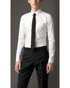 Burberry Slim Fit Tonal Striped Cotton Dress Shirt - Lyst