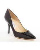Jimmy Choo Black Patent Leather 'Mei' Pumps - Lyst