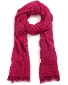 Tommy Hilfiger Th Logo Jacquard Scarf - Lyst