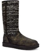Ugg Ladies Camaya Metallic Suede Boots - Lyst