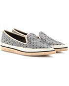 Nicholas Kirkwood Jacquard Cork Slippers - Lyst