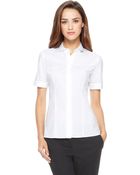 Hugo Boss Belilly | Stretch Cotton Blouse - Lyst