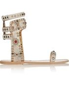 Isabel Marant Cole Embellished Leather Sandals - Lyst