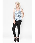 French Connection Porcelain Sheen Vest Top - Lyst