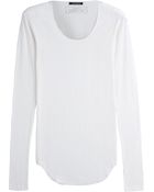 Balmain Ribbed Cotton Top - Lyst