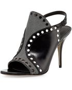 Alexander Wang Natalya Perforated Leather Sandal - Lyst