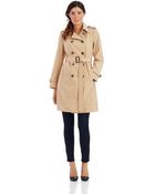 Calvin Klein Plus Double-Breasted Trench Coat - Lyst