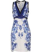 Roberto Cavalli Short Dress - Lyst
