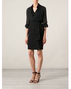 Emilio Pucci Side Ruffle Peplum Skirt - Lyst