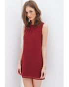 Forever 21 Chiffon Shift Dress - Lyst