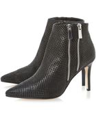 Dune Namedrop Leather Ankle Boots - Lyst
